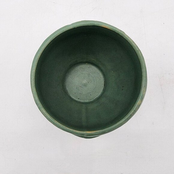 Vintage McCoy Pottery Green Matte Swallows Bird Planter - Picture 5 of 7